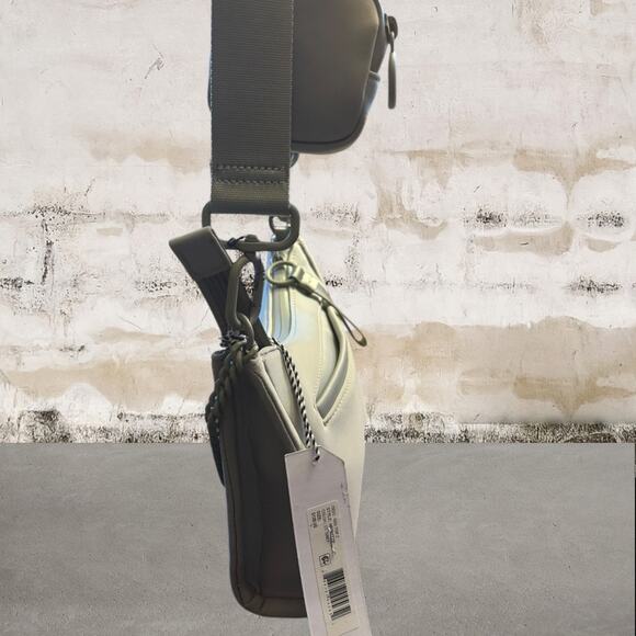 Thacker New York NWT Neoprene Gigi Crossbody in Pale Gray or Mask - Picture 3 of 8